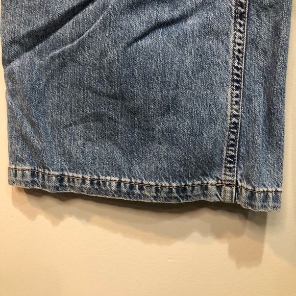 Stradivarius Super Wide Leg Blue Denim Grunge Skater Hippie Slouchy Jeans - Picture 5 of 13